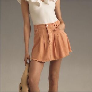 Anthropologie Pilcro Peach Mini Skirt